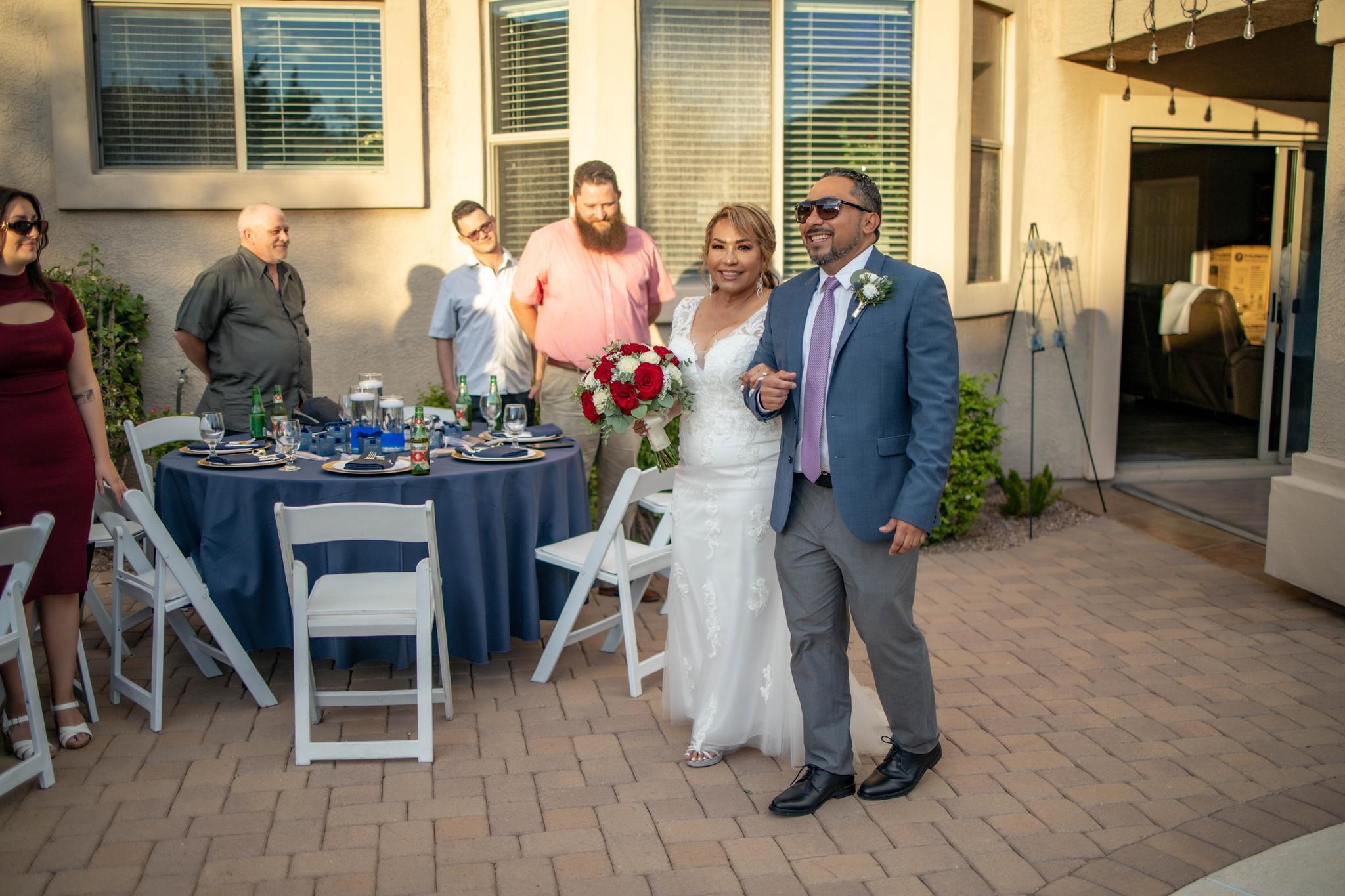 The Intimate Backyard Wedding of Jason and Mireya in Surprise, Arizona
